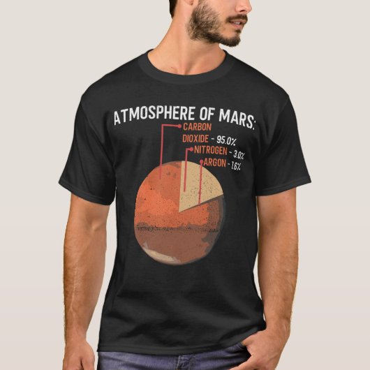 T-shirt Mars Atmosphere - Mars Planet Space Lover (Devant)