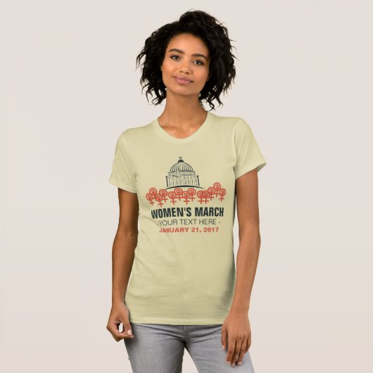 T-shirt Mars des femmes--"Soeur" faite sur commande mars (Devant entier)