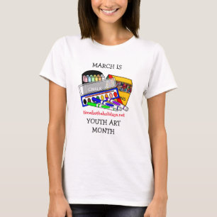 T-shirt Mars est le Mois de l'art jeunesse