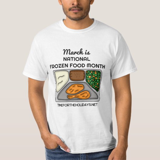 T-shirt Mars est le Mois national des aliments congelés (Devant)