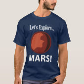 T-shirt Mars Explorons Mars (Devant)