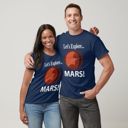T-shirt Mars Explorons Mars (Unisexe)