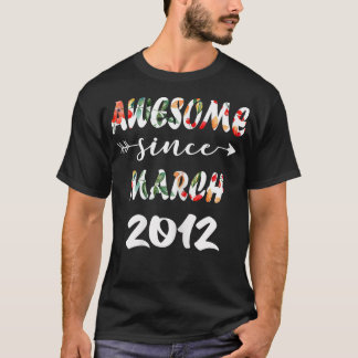 T-shirt Mars Fille 2012 10 Anniversaire 10 ans stupéfiant