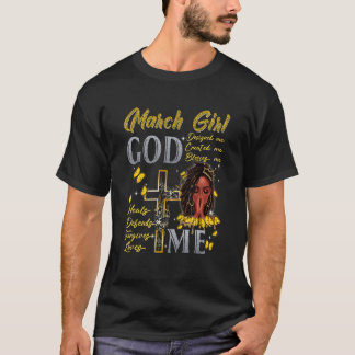 T-shirt Mars Fille Dieu me bénit Anniversaire Reine noire 