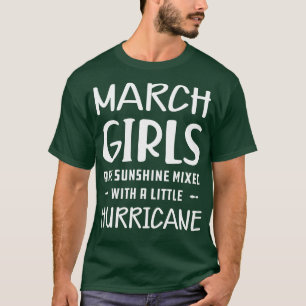 T-shirt Mars Fille Marche les filles sont soleil mélangé a