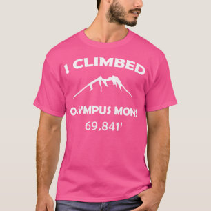 T-shirt Mars Olympus Mons Funny Hiker Et Cadeau Randonnée 