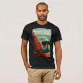T-shirt Mars Olympus Mons Système solaire Volcano le plus  (Devant entier)