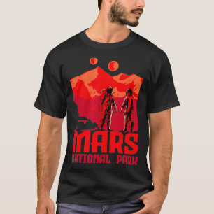 T-shirt Mars Parc National Inspiré Planète Rouge Connexe M
