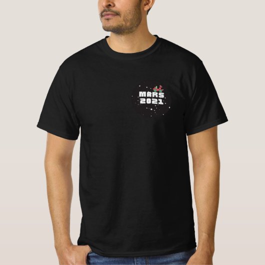 T-shirt Mars persévérance rover 2021 (Devant)