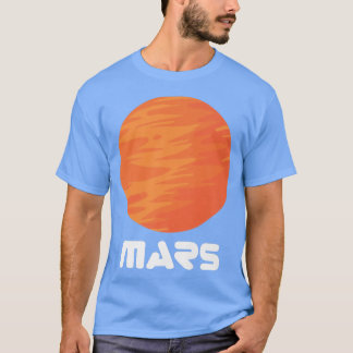 T-shirt Mars Planète Rouge Planète Espace astronaute