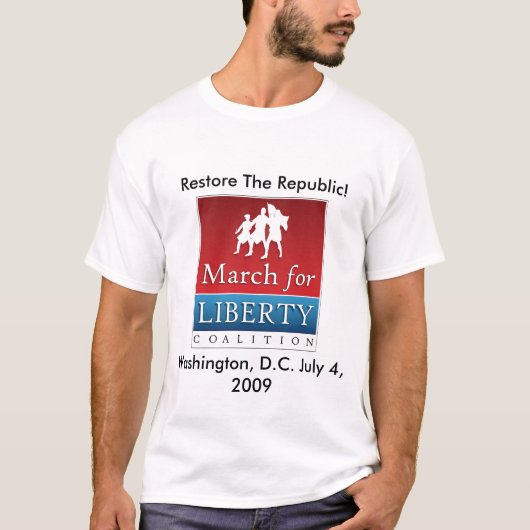T-shirt Mars pour la liberté (Devant)