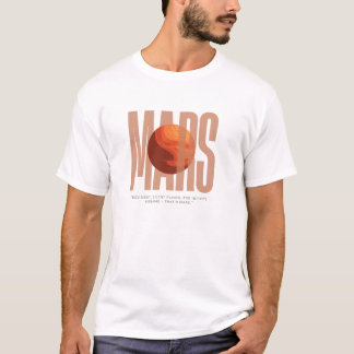 T-shirt MARS Red dust, silent plains, and infinite dreams