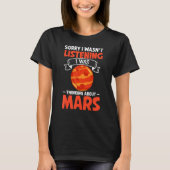 T-shirt Mars Red Planet Ring Solar System (Devant)