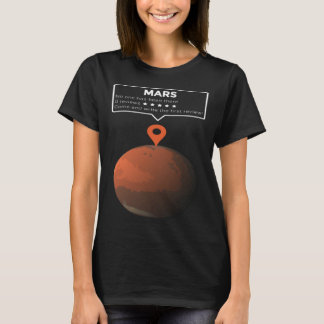 T-shirt Mars Review Maps No One has been here Exploration