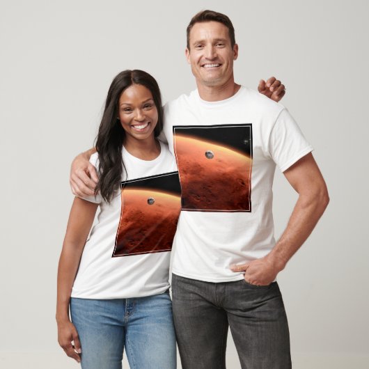 T-shirt Mars Science Laboratory approchant Mars. (Unisexe)