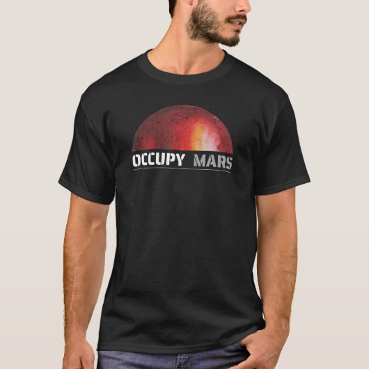 T-shirt Mars Space Explorer Science Nerd Occupy Mars Chemi (Devant)