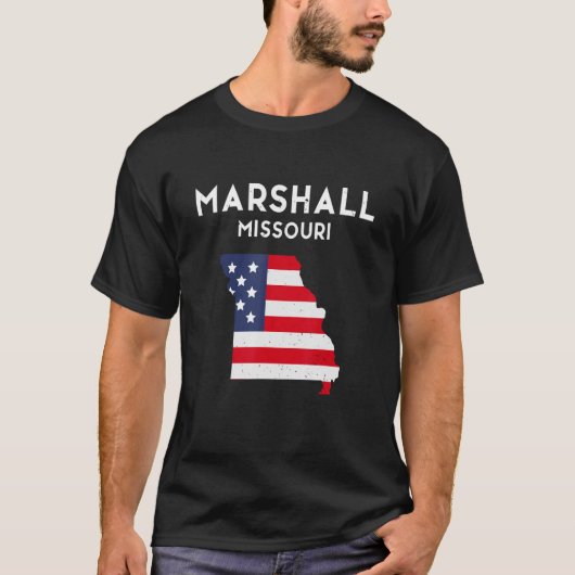 T-shirt Marshall Missouri USA State America Travel Missour (Devant)