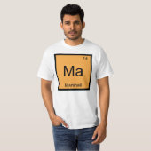 T-shirt Marshall Nom Chimie Élément Tableau Périodique (Devant entier)