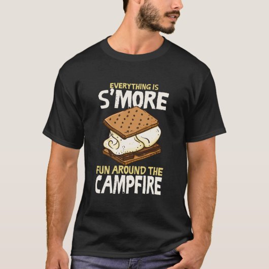 T-shirt Marshmallow Amant Funny Smores Citation de feu de  (Devant)