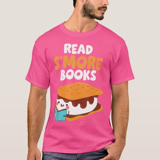 T-shirt Marshmallow Camping Feu de Campagne Funny Lire plu (Devant)