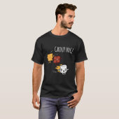 T-shirt Marshmallow Camping Groupe de torréfaction Hug (Devant entier)