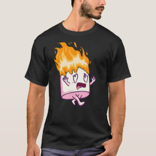 T-shirt Marshmallow Sur Feu S'mores Camping Feu de Campagn