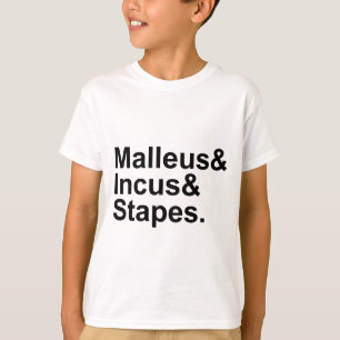 T-shirt Marteau Enclume Étrier Trois os de l'oreille moy