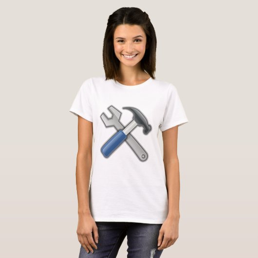 T-shirt Marteau et clé (Devant entier)