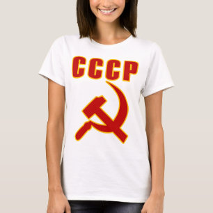 T-shirt marteau et faucille de l'URSS de cccp