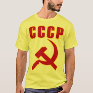 T-shirt marteau et faucille de l'URSS de cccp