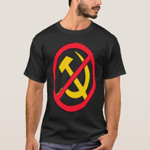 T-shirt Marteau et faucille disent non au communisme et au