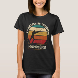 T-shirt Marteau Jetant Lancer Terrain de piste de traîneau