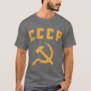 T-shirt marteau vintage et faucille de l'URSS de Russe de