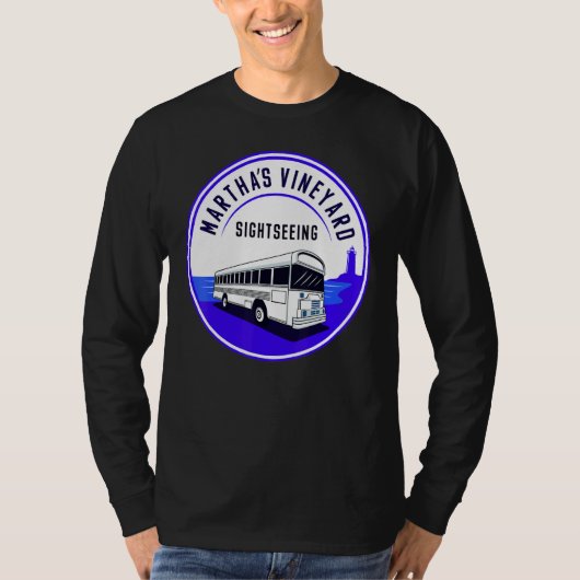 T-shirt Martha's Vineyard MA  Sightseeing Bus Tour Men Wom (Devant)