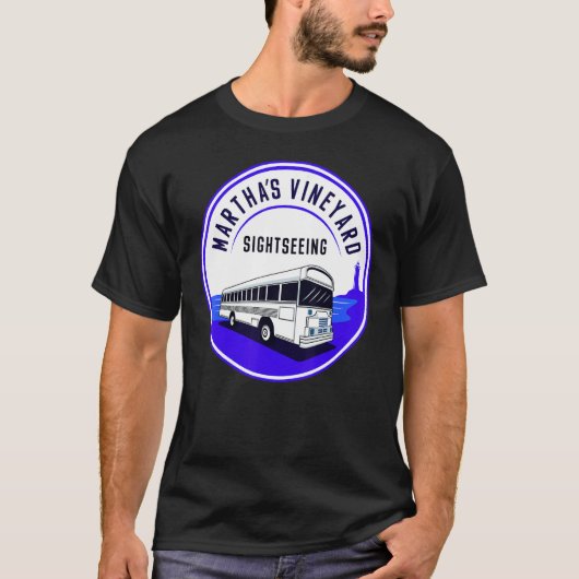 T-shirt Martha's Vineyard MA Sightseeing Bus Tour Men Wom (Devant)