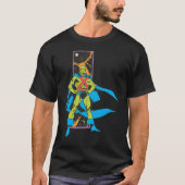 T-shirt Martian Manhunter & fond spatial (Devant)