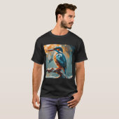 T-shirt Martin-pêcheur Art numérique (Devant entier)