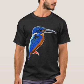 T-shirt Martin-pêcheur bleu