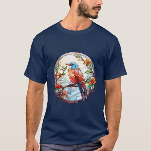 T-shirt Martin-pêcheur en verre doux (Devant)