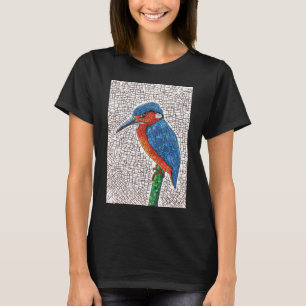 T-shirt Martin-pêcheur mosaïque