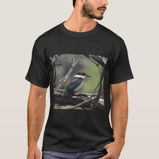 T-shirt Martin-pêcheur sur une branche (Devant)