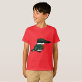 T-shirt Martin-pêcheur vert Birdorable (Devant entier)