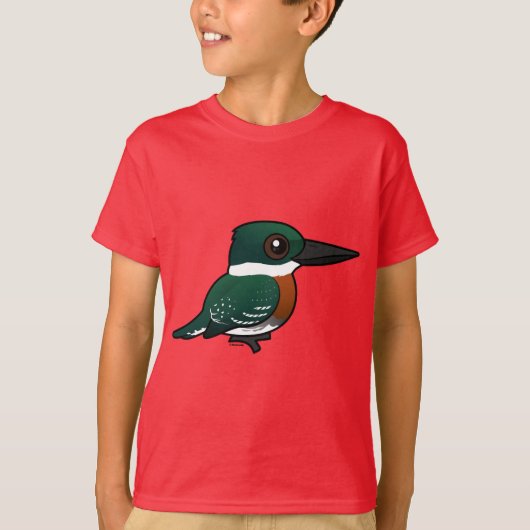 T-shirt Martin-pêcheur vert Birdorable (Devant)