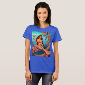 T-shirt Martini à cheveux longs Mermaid Thunder_Cove (Devant entier)