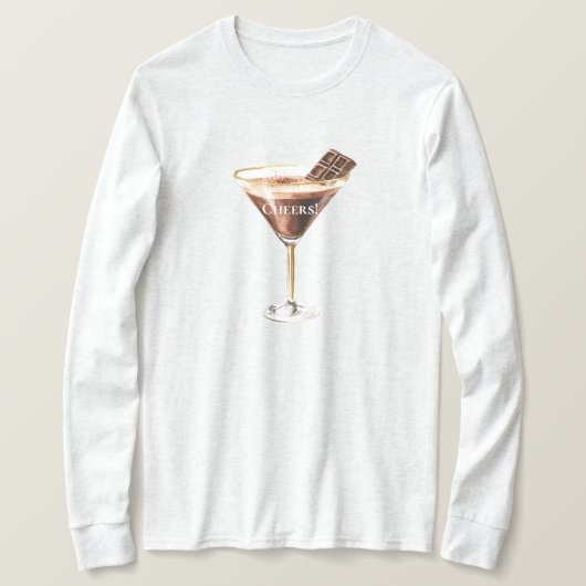 T-shirt Martini au chocolat (Design devant)