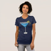 T-shirt Martini bleu (Devant entier)