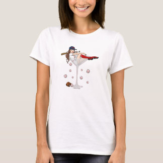 T-shirt Martini de baseball féminin de Boston