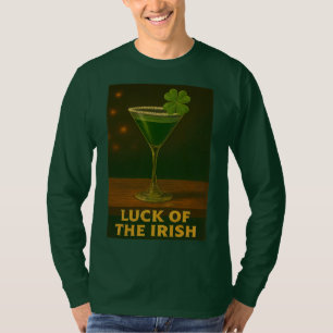 T-shirt Martini de la Saint-Patrick Chance Irlandaise du T