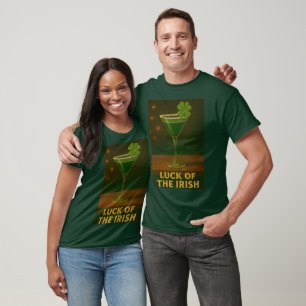 T-shirt Martini de la Saint-Patrick Chance Irlandaise du T