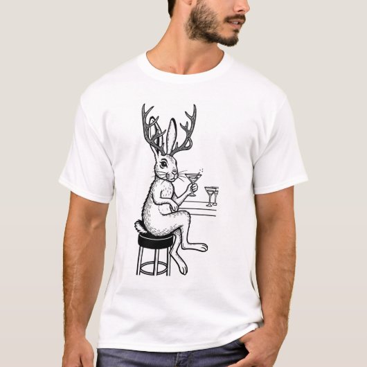T-shirt Martini Jackalope (Devant)